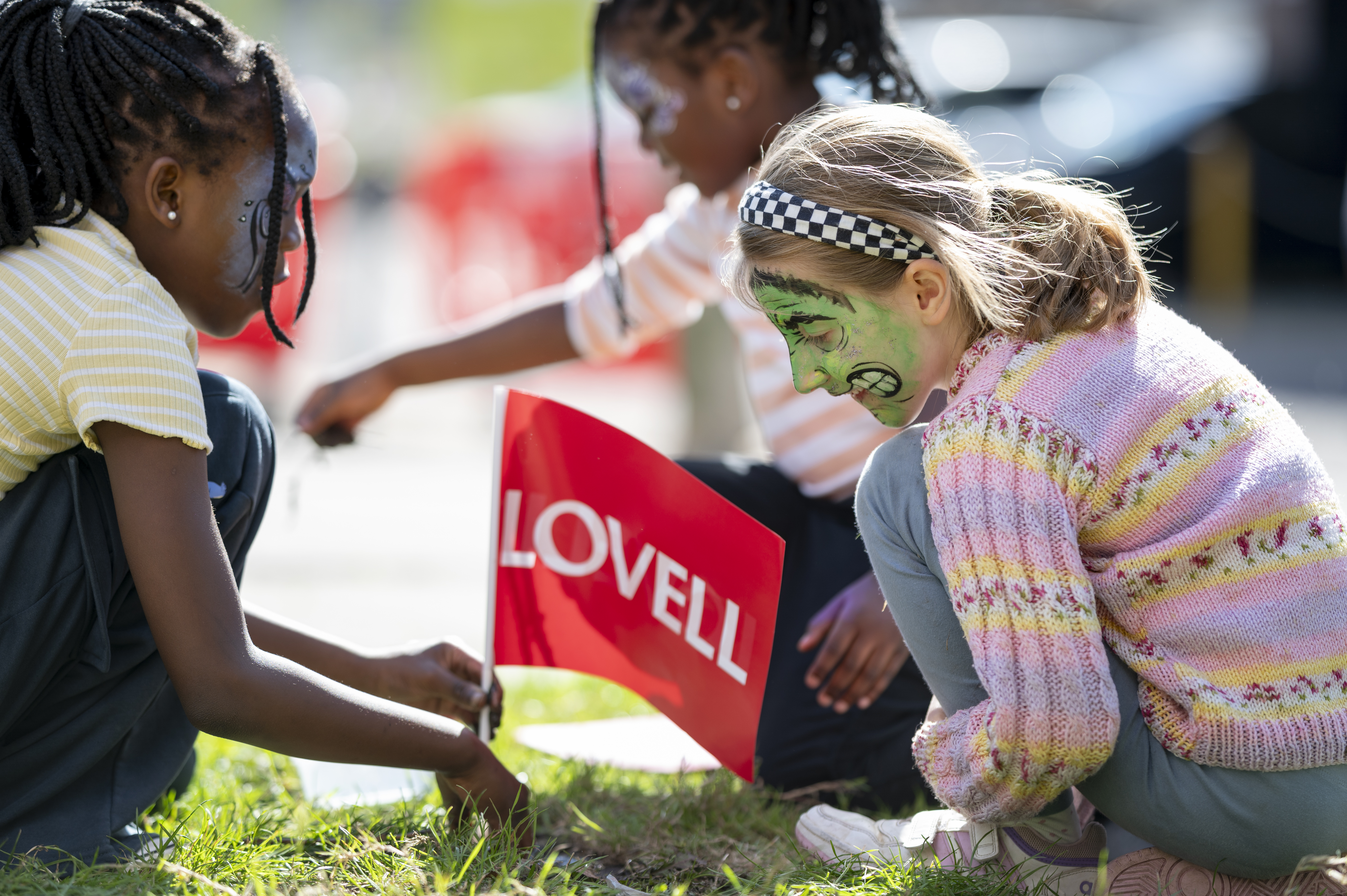 Children at the Elm Grove fun day 